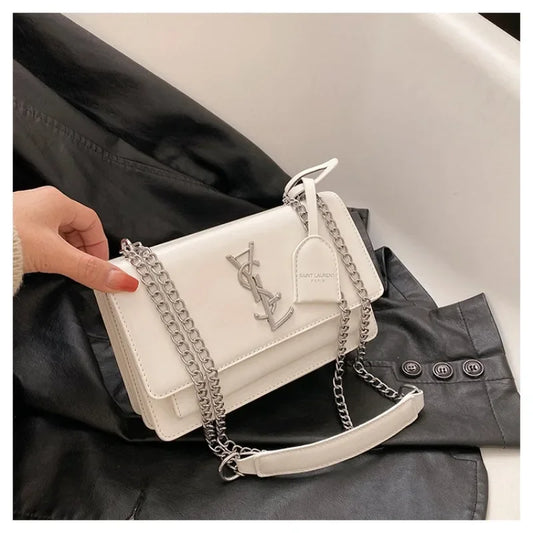 Women's New 2024 Design Sense Small Square Bag Korean Version Fashion Trend High Quality Single Shoulder Crossbody Bag Chain Bag