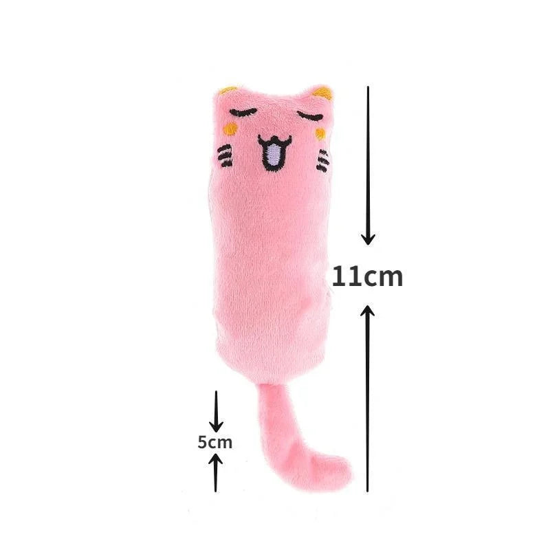 Jouet pour animaux de compagnie Bruissement Son Jouet à l'herbe à chat Fournitures pour chats Jouets pour chats mignons pour animaux de compagnie Dents de chaton Grincement Coussin pour pouce en peluche pour chat Produits pour animaux de compagnie gatos