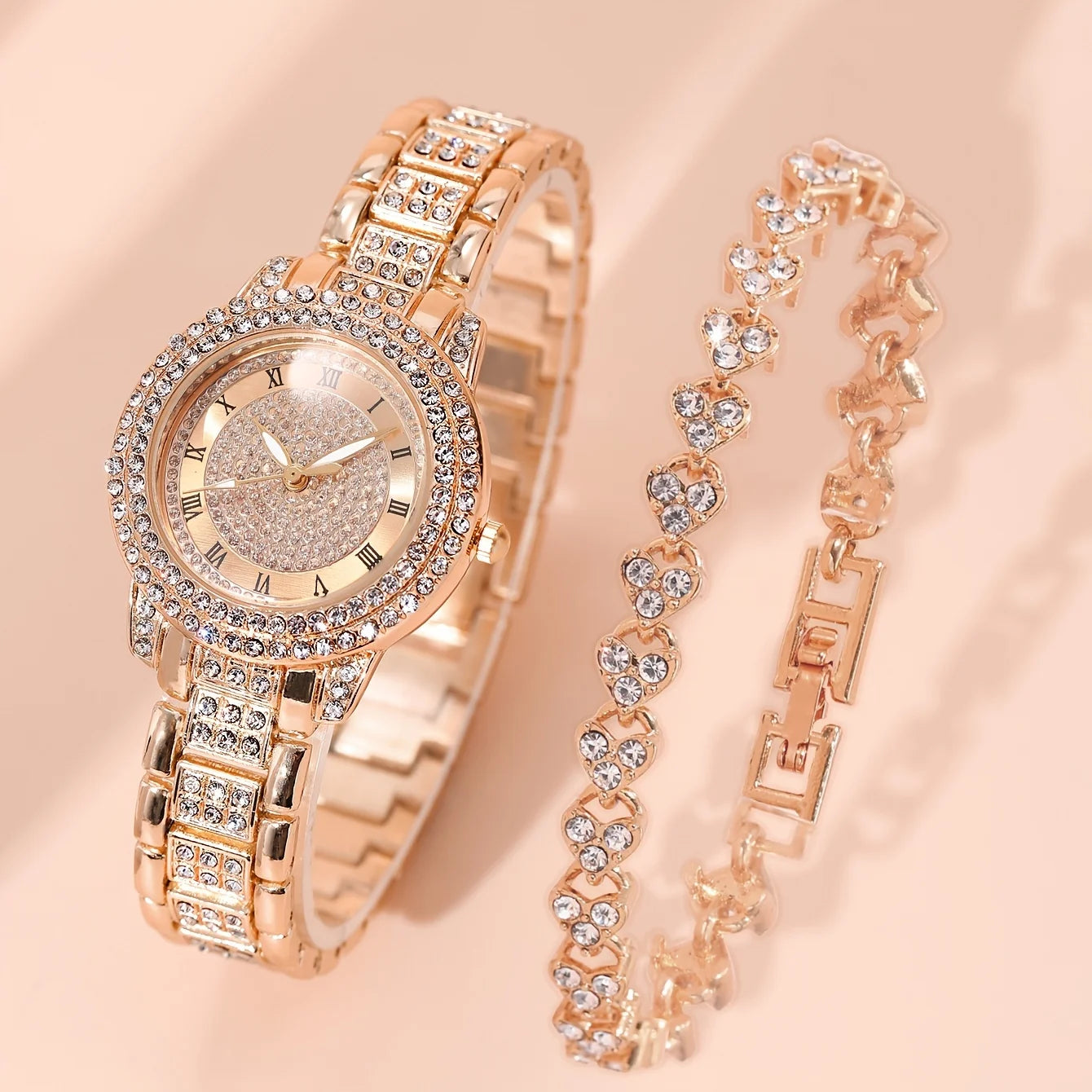 2-Pack Gold Fine Women's Watches - Sophisticated, Elegant Watches - Suitable for Formal Occasions and Daily Wear