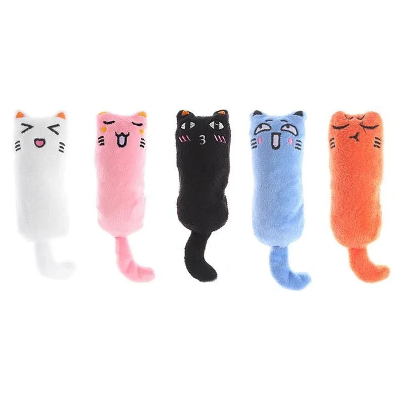 Jouet pour animaux de compagnie Bruissement Son Jouet à l'herbe à chat Fournitures pour chats Jouets pour chats mignons pour animaux de compagnie Dents de chaton Grincement Coussin pour pouce en peluche pour chat Produits pour animaux de compagnie gatos