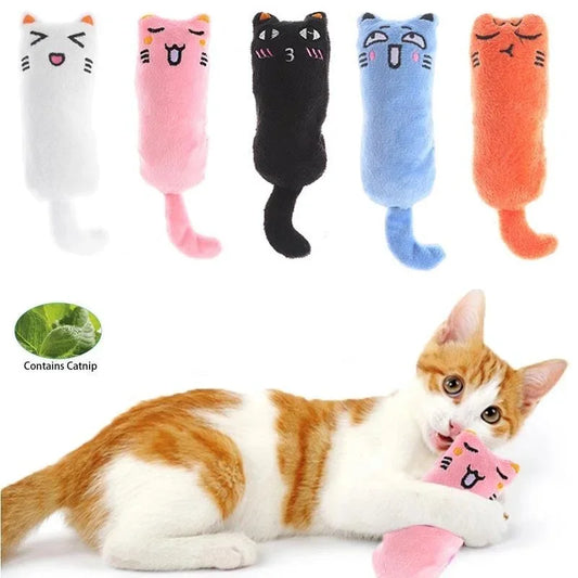 Jouet pour animaux de compagnie Bruissement Son Jouet à l'herbe à chat Fournitures pour chats Jouets pour chats mignons pour animaux de compagnie Dents de chaton Grincement Coussin pour pouce en peluche pour chat Produits pour animaux de compagnie gatos