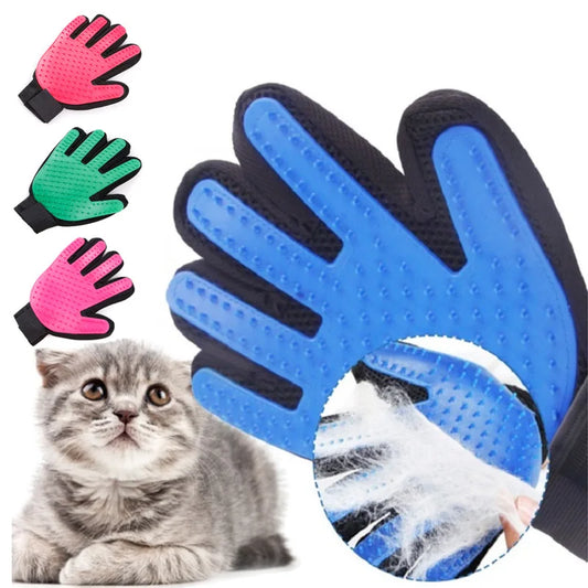 Gants pour enlever les poils d'animaux domestiques, massage pour chat et chien, bain, nettoyage, fournitures de toilettage, brosse en silicone pour enlever les poils collés