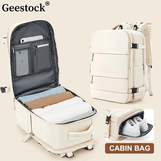 Geestock Airplane Travel Backpack Cabin Bag Easyjet 40×20×25 Business Laptop Backpack Waterproof Carry On Luggage mochila cabina