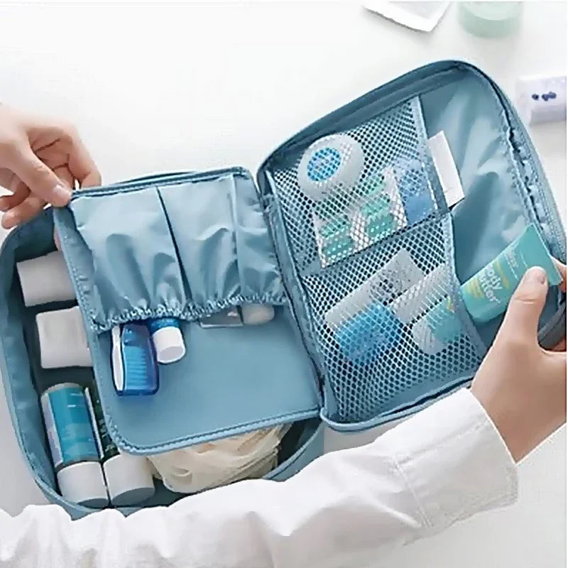 High Capacity Outdoor Girl Makeup Bag Women Cosmetic Bag Toiletries Organizer Waterproof Female Storage Make Up Cases Neceser