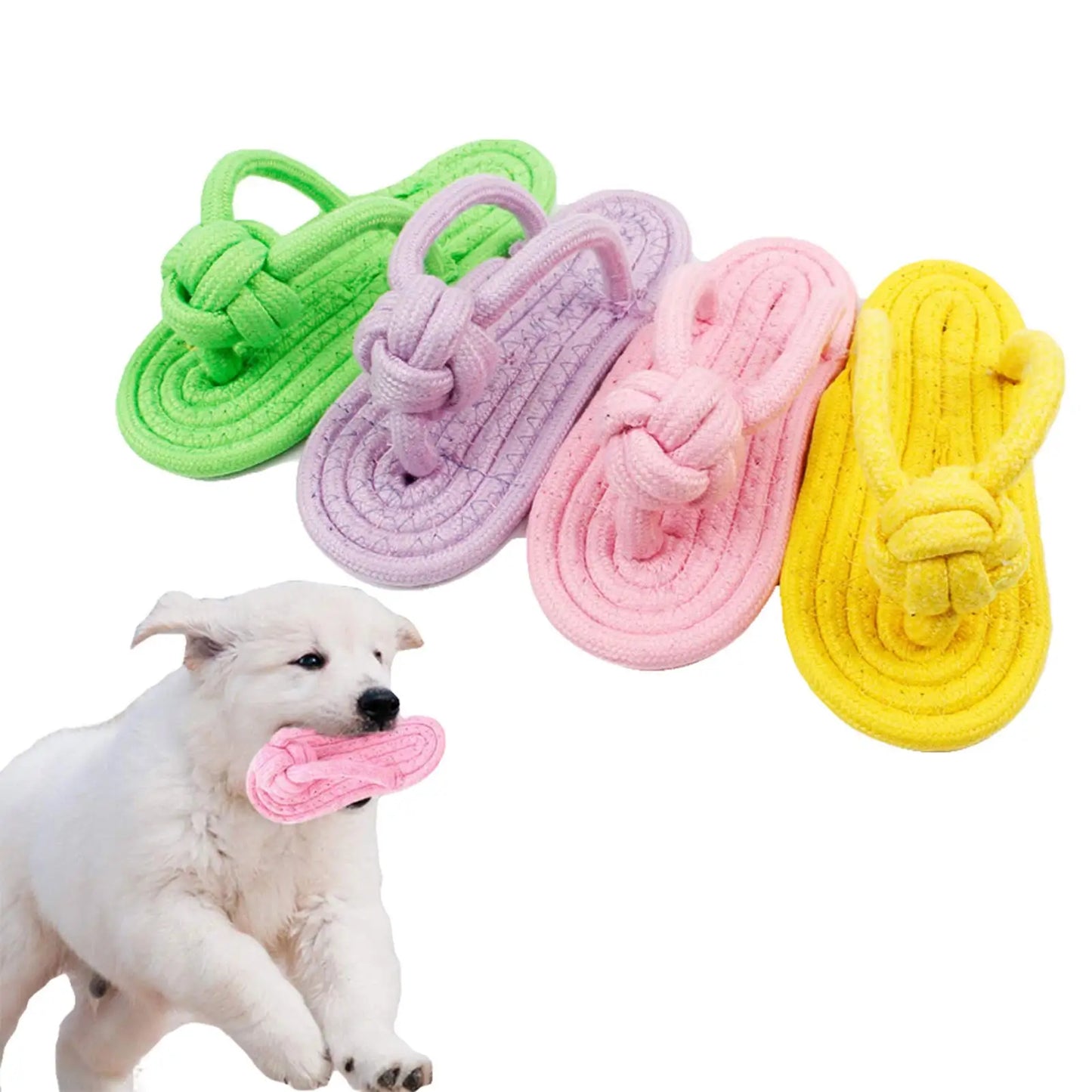 Jouet à mâcher pour chien en corde de coton pour petits et grands chiens, jouets molaires pour l'entraînement des dents des animaux de compagnie, jouet interactif pour chien, accessoires pour chiens