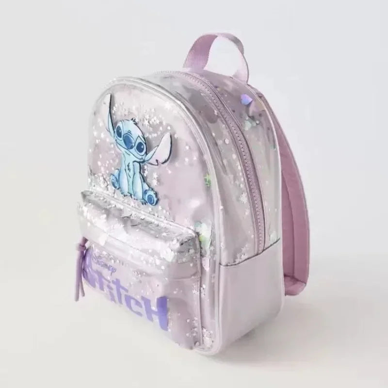 Disney's New Stitched Cartoon Sequined Back Fashionable and Versatile Trendy Kindergarten School Bag for Boys and Girls