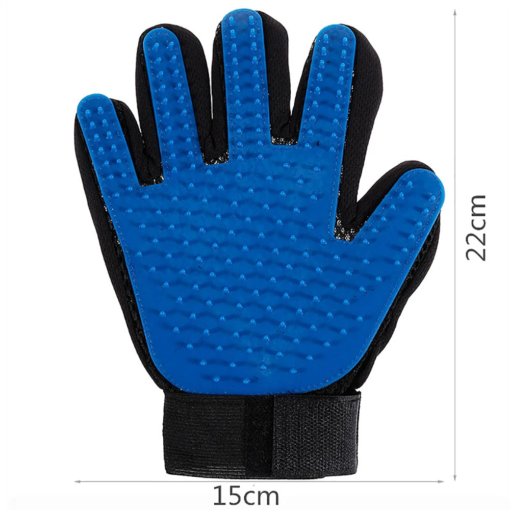 Gants pour enlever les poils d'animaux domestiques, massage pour chat et chien, bain, nettoyage, fournitures de toilettage, brosse en silicone pour enlever les poils collés