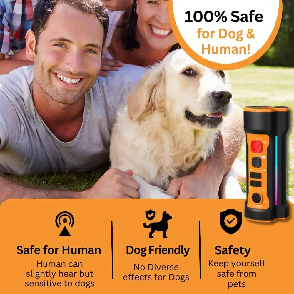 Dispositifs anti-aboiements pour chiens Dispositif anti-aboiements à ultrasons amélioré pour chiens Émetteurs triples soniques bien meilleurs (3X) pour le dressage des chiens